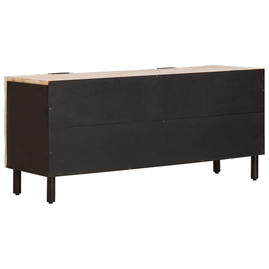 TV-kast met lade Witte Was Afwerking 105 x 33,5 x 46 cm