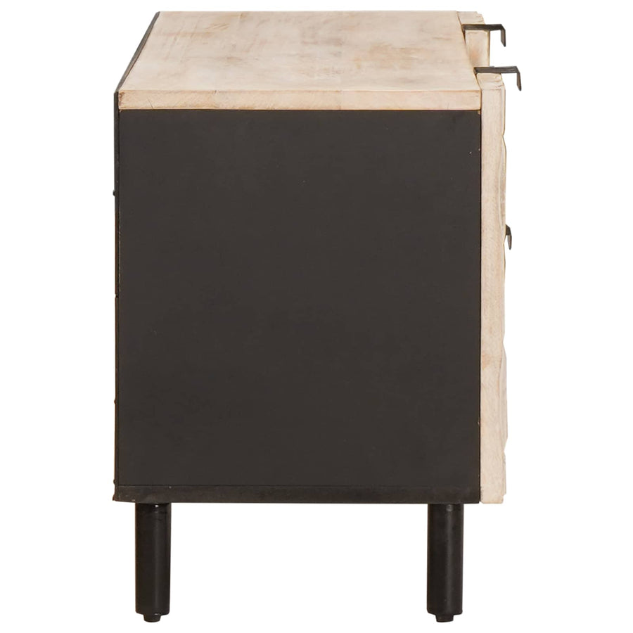 TV-kast met lade Witte Was Afwerking 105 x 33,5 x 46 cm