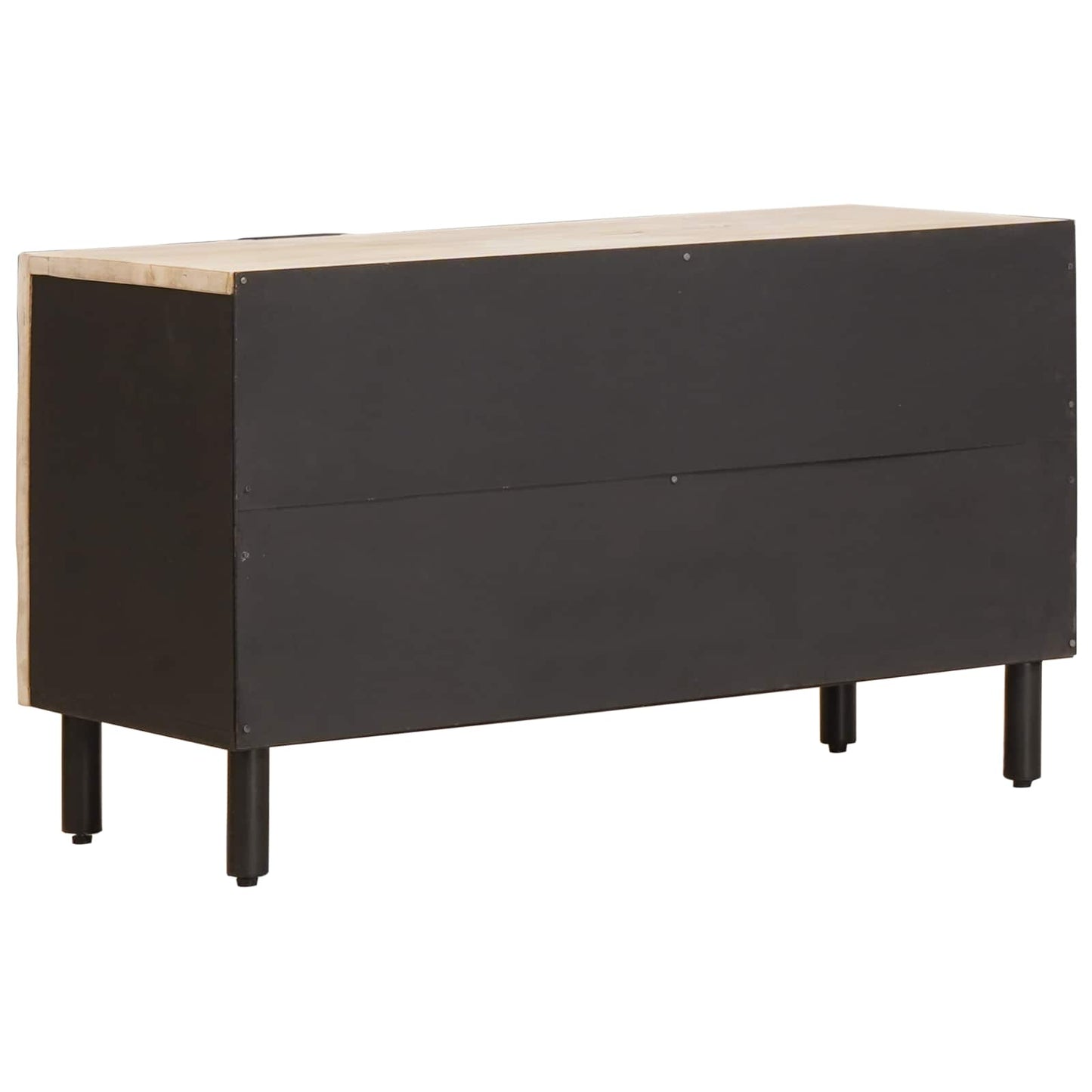TV-kast met opslag Witte Was Afwerking 80 x 31,5 x 46 cm