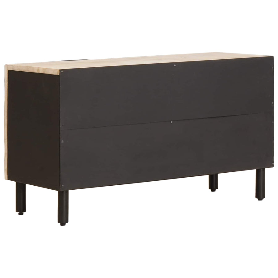 TV-kast met opslag Witte Was Afwerking 80 x 31,5 x 46 cm