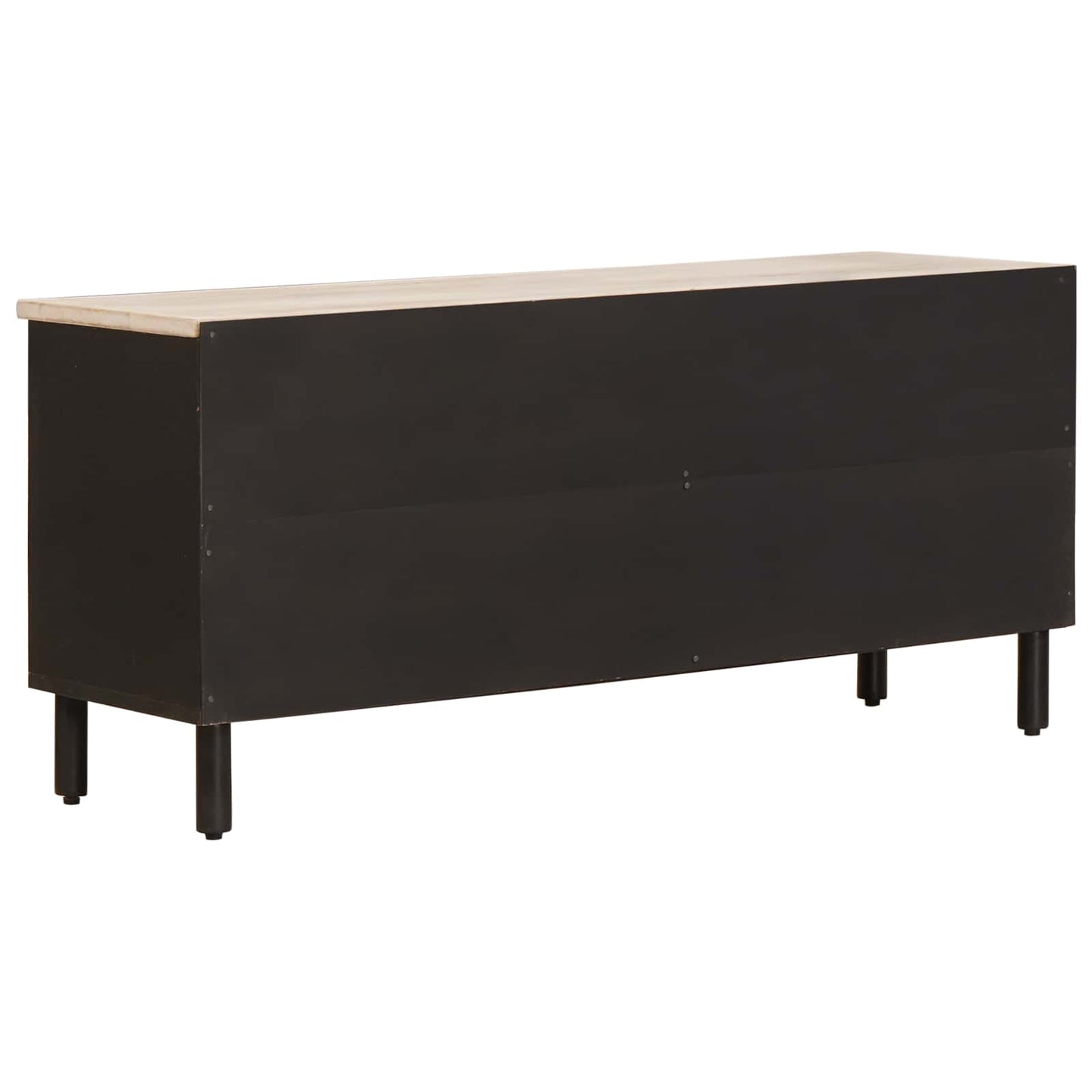TV-kast met lade Witte Was Afwerking 100 x 33,5 x 46 cm