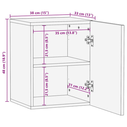 Badkamer Hangkast Geometrisch Wit Wit gewassen afwerking