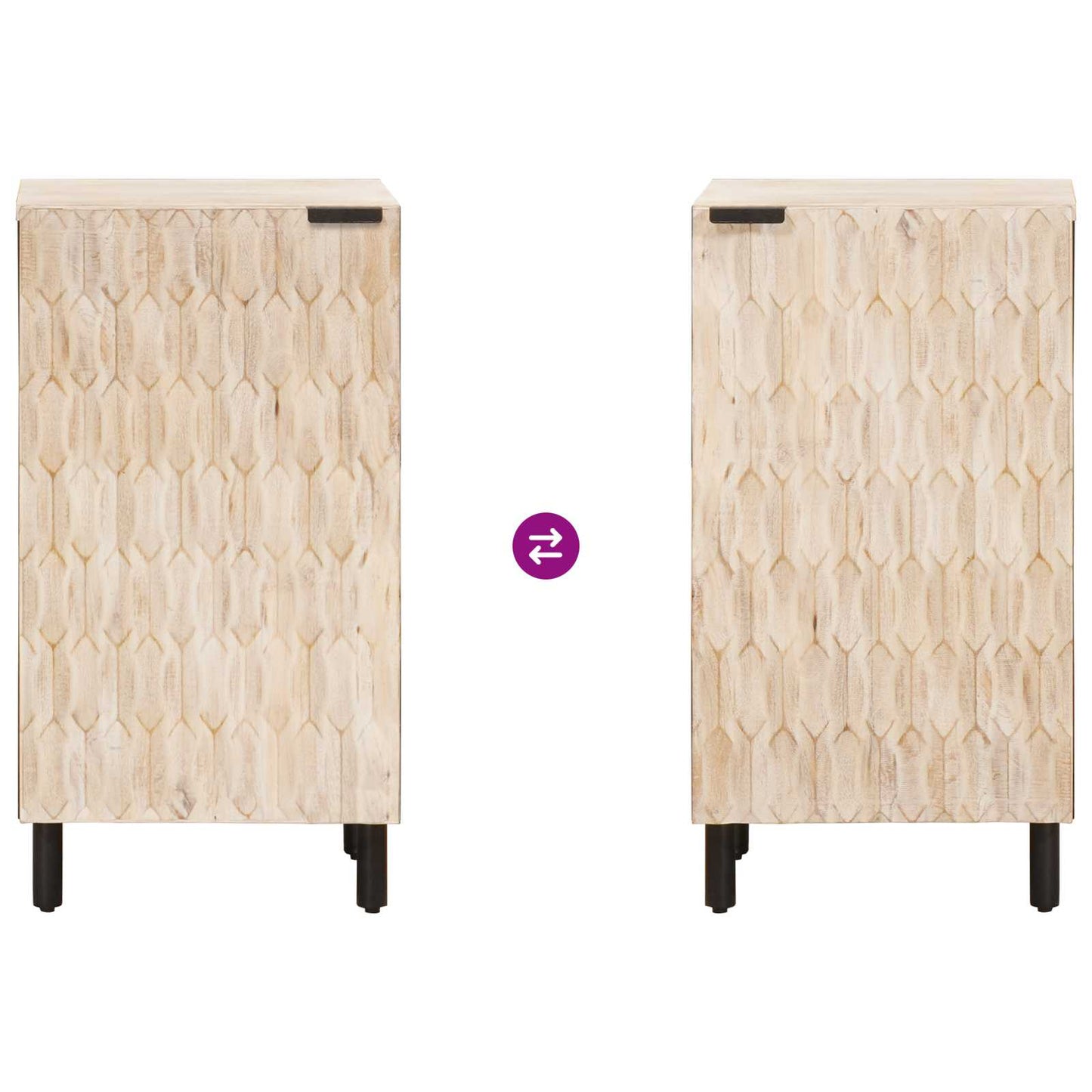 Dressoir Effen Witte Was Afwerking Wit gewassen afwerking