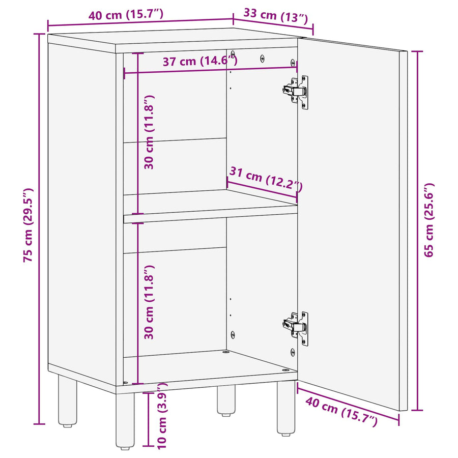 Dressoir Effen Witte Was Afwerking Wit gewassen afwerking