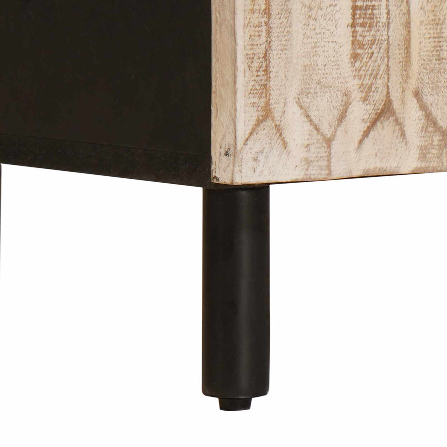 Dressoir Geometrisch Witte Was Afwerking Wit gewassen afwerking