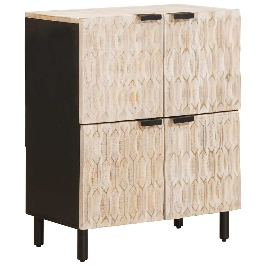 Dressoir Geometrisch Witte Was Afwerking Wit gewassen afwerking