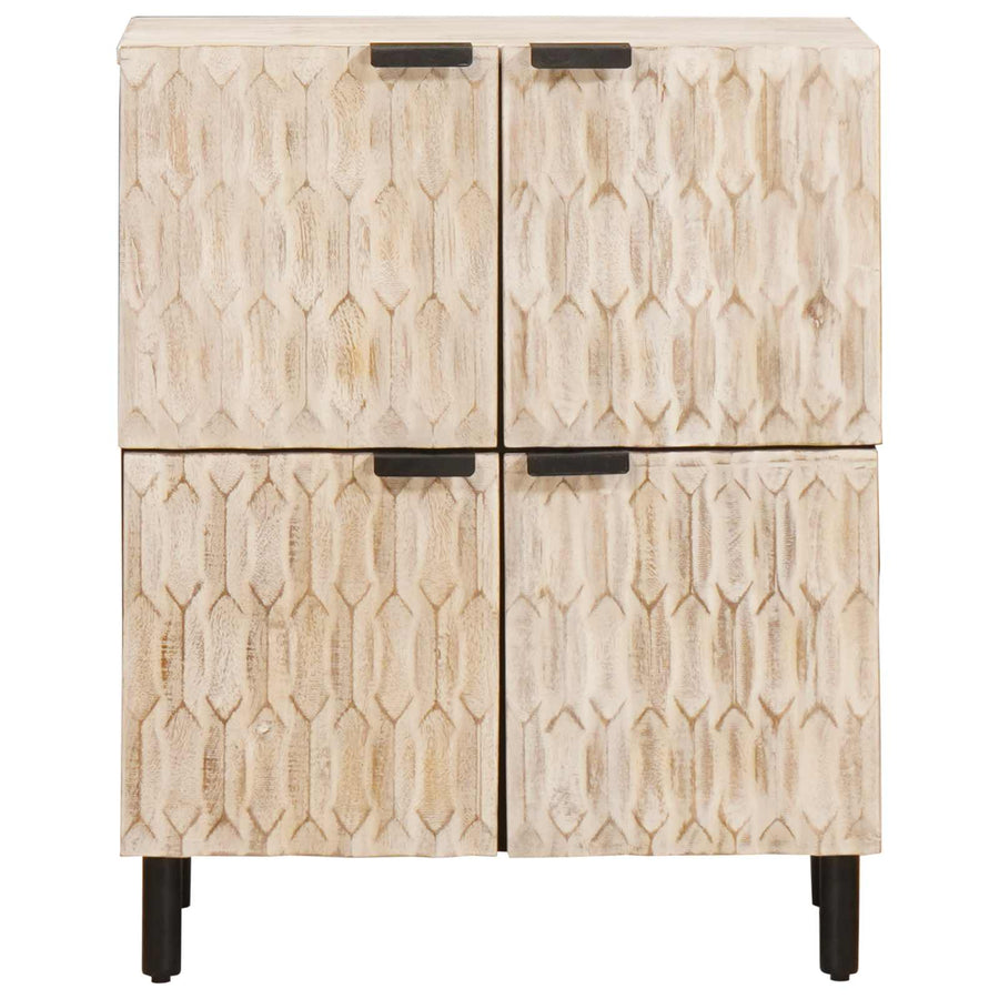 Dressoir Geometrisch Witte Was Afwerking Wit gewassen afwerking