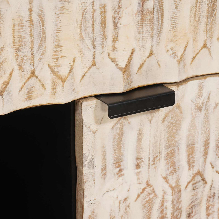 Dressoir Effen Witte Was Afwerking Wit gewassen afwerking