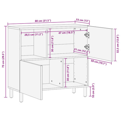 Dressoir Effen Witte Was Afwerking Wit gewassen afwerking