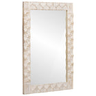 Bathroom Mirror White Wash Finish 50 x 70 x 2.5 cm