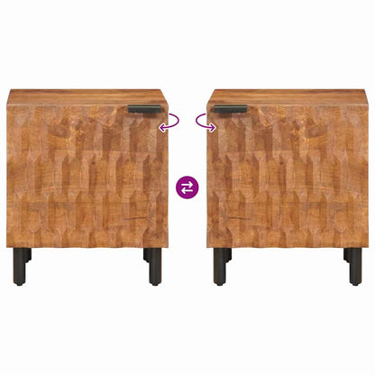 Nachtkastje Bruin 40 x 33,5 x 46 cm Massief Mango Hout