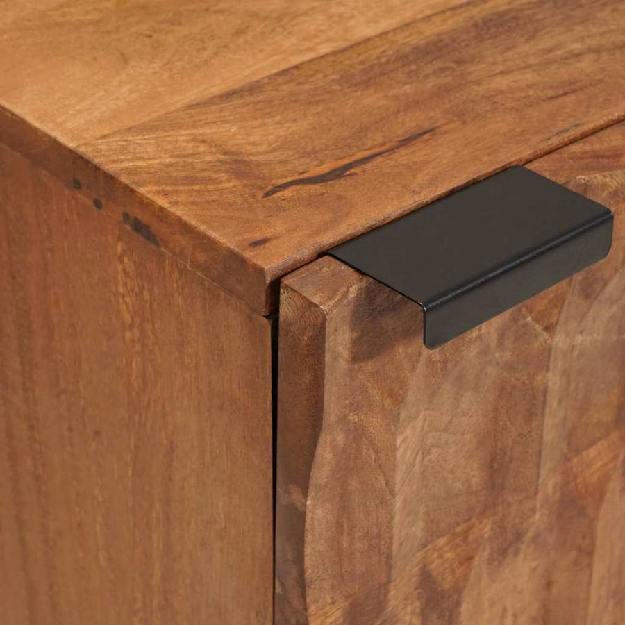Nachtkastje 2 pcs Bruin 40 x 33,5 x 46 cm Massief Mango Hout