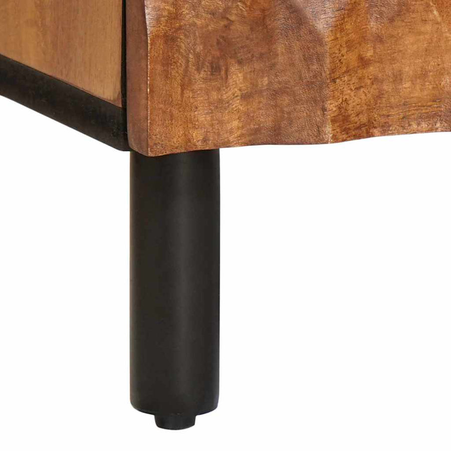 Nachtkastje 2 pcs Bruin 40 x 33,5 x 46 cm Massief Mango Hout