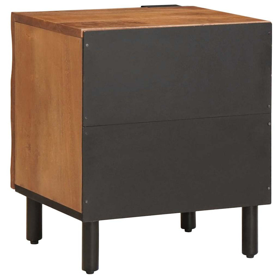 Nachtkastje 2 pcs Bruin 40 x 33,5 x 46 cm Massief Mango Hout