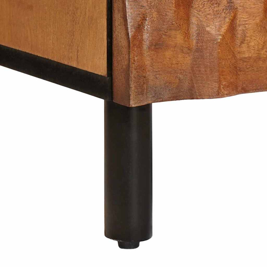 Nachtkastje met lade Bruin 40 x 33,5 x 46 cm Massief Mango Hout