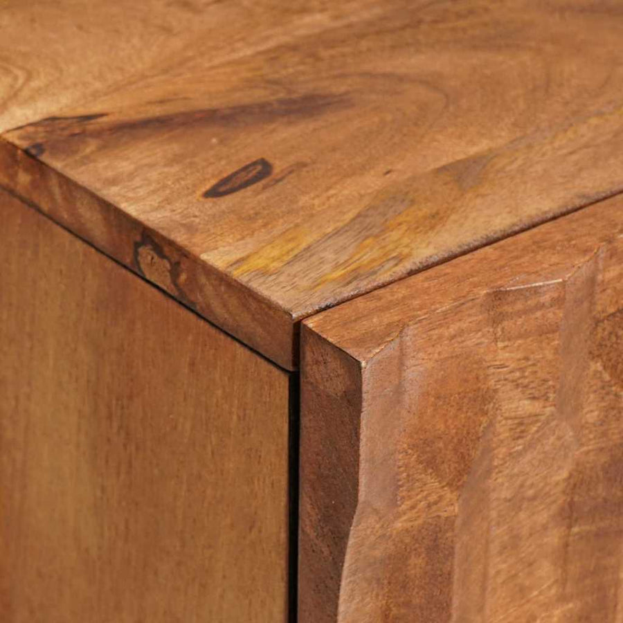 Nachtkastje 2 pcs Bruin 40 x 33,5 x 46 cm Massief Mango Hout