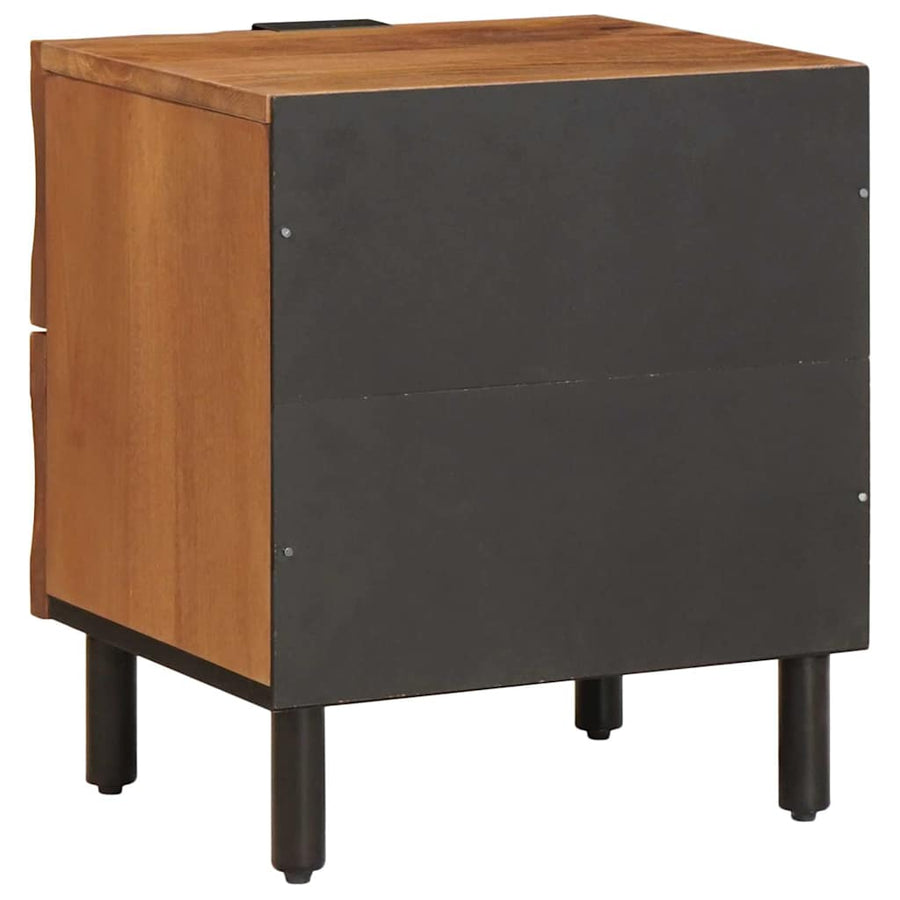 Nachtkastje 2 pcs Bruin 40 x 33,5 x 46 cm Massief Mango Hout