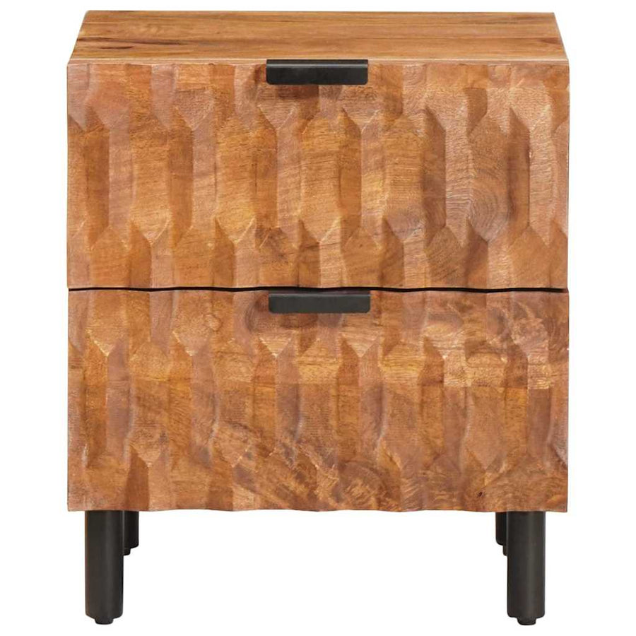 Nachtkastje 2 pcs Bruin 40 x 33,5 x 46 cm Massief Mango Hout