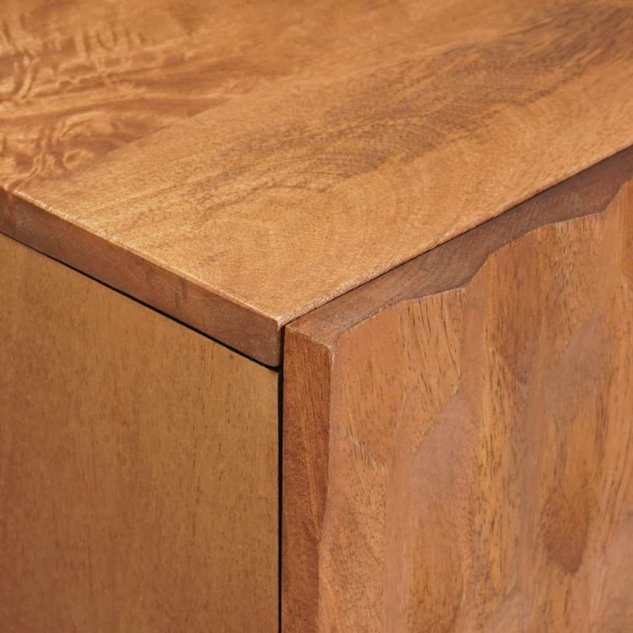 TV-kast met plank Acacia Bruine Afwerking 105 x 33,5 x 46 cm