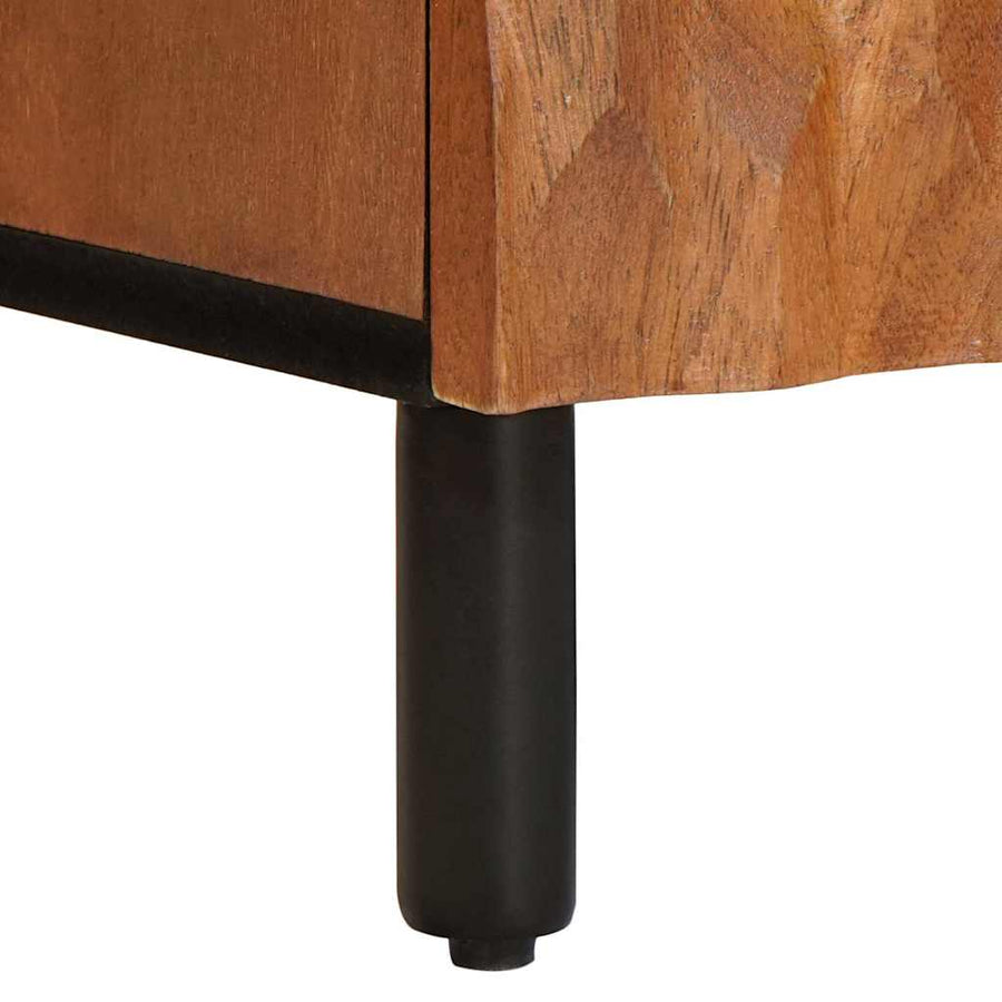TV-kast met plank Acacia Bruine Afwerking 105 x 33,5 x 46 cm