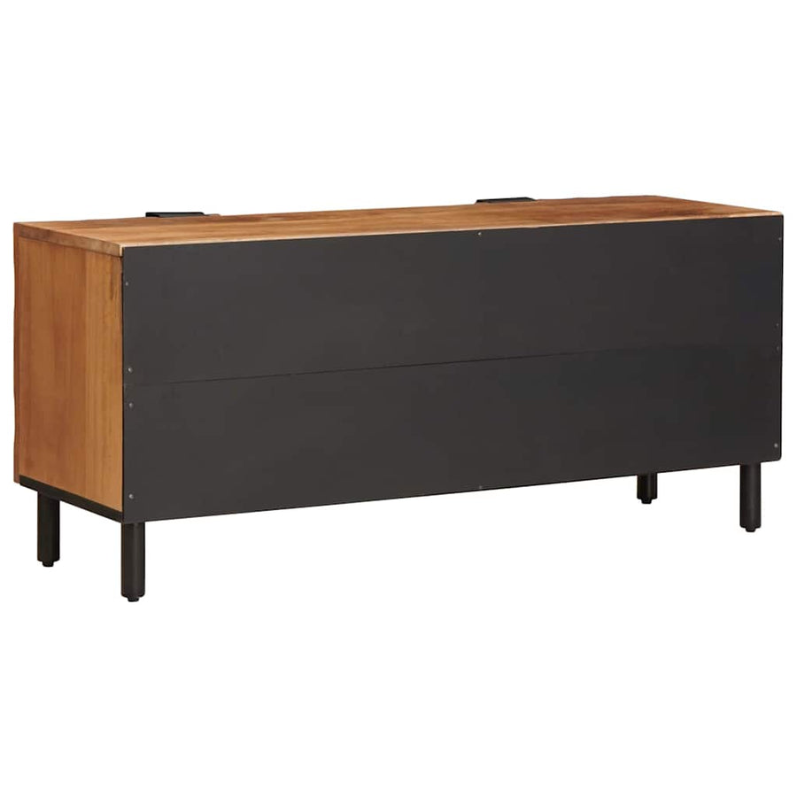 TV-kast met plank Acacia Bruine Afwerking 105 x 33,5 x 46 cm