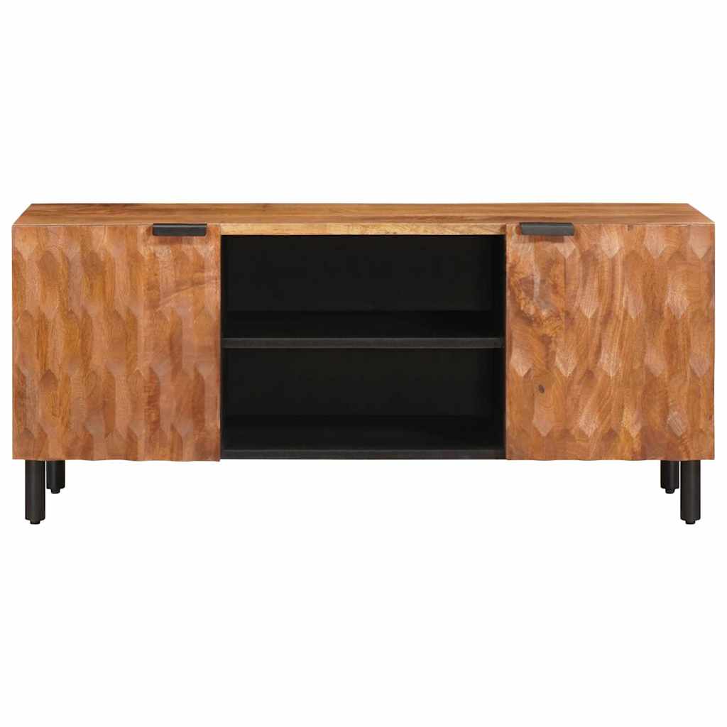 TV-kast met plank Acacia Bruine Afwerking 105 x 33,5 x 46 cm
