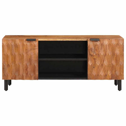 TV-kast met plank Acacia Bruine Afwerking 105 x 33,5 x 46 cm