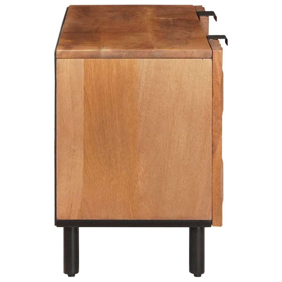 TV-kast met plank Acacia Bruine Afwerking 105 x 33,5 x 46 cm