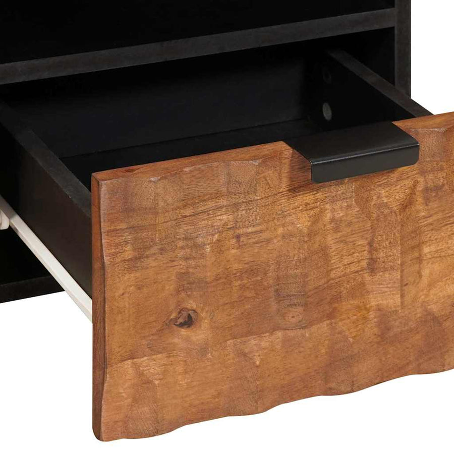 TV-kast met lade Acacia Bruine Afwerking 70 x 33,5 x 46 cm