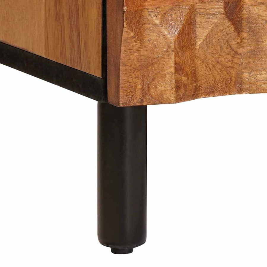 TV-kast met lade Acacia Bruine Afwerking 70 x 33,5 x 46 cm
