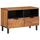 TV cabinet with drawer Acacia Brown Finish 70 x 33 x 46 cm
