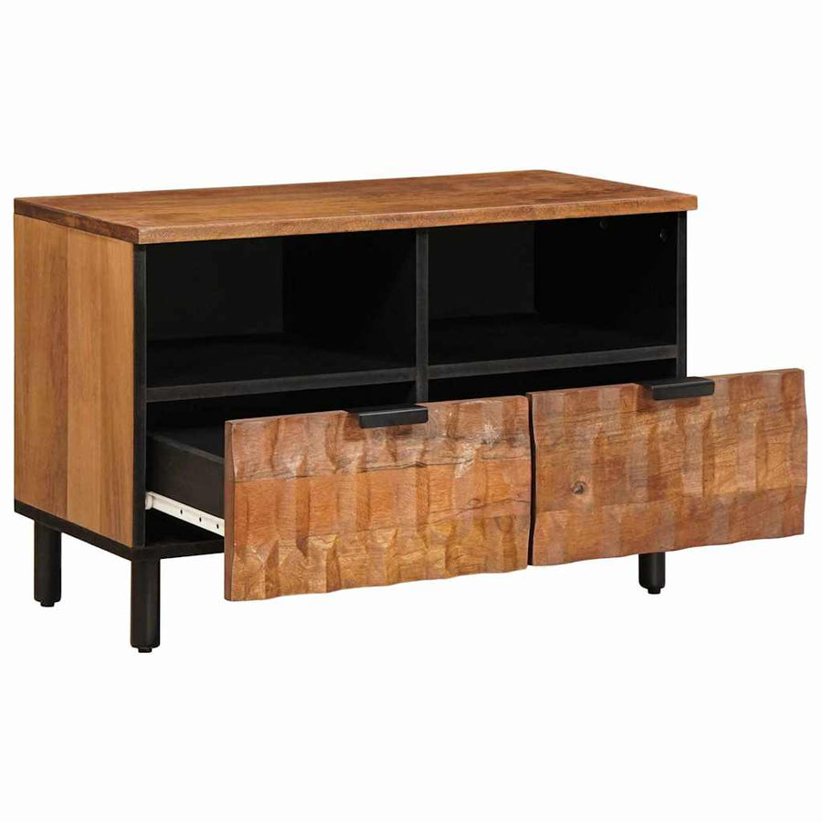 TV-kast met lade Acacia Bruine Afwerking 70 x 33,5 x 46 cm