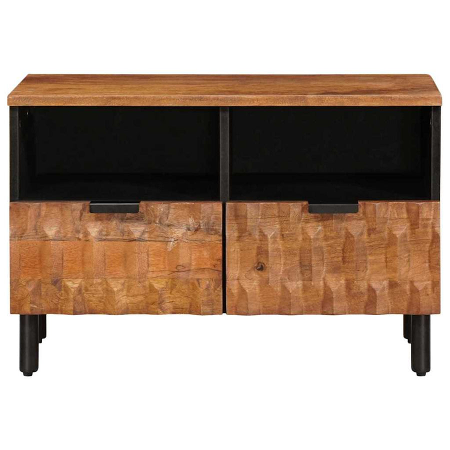 TV-kast met lade Acacia Bruine Afwerking 70 x 33,5 x 46 cm