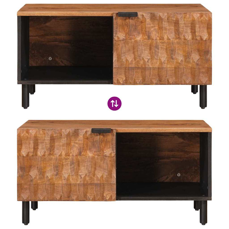 Salontafel Bruin 80 x 50 x 40 cm Massief Mango Hout