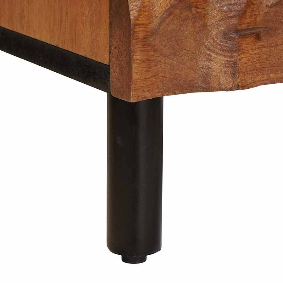 Nachtkastje 2 pcs Bruin 40 x 33 x 46 cm Massief Mango Hout