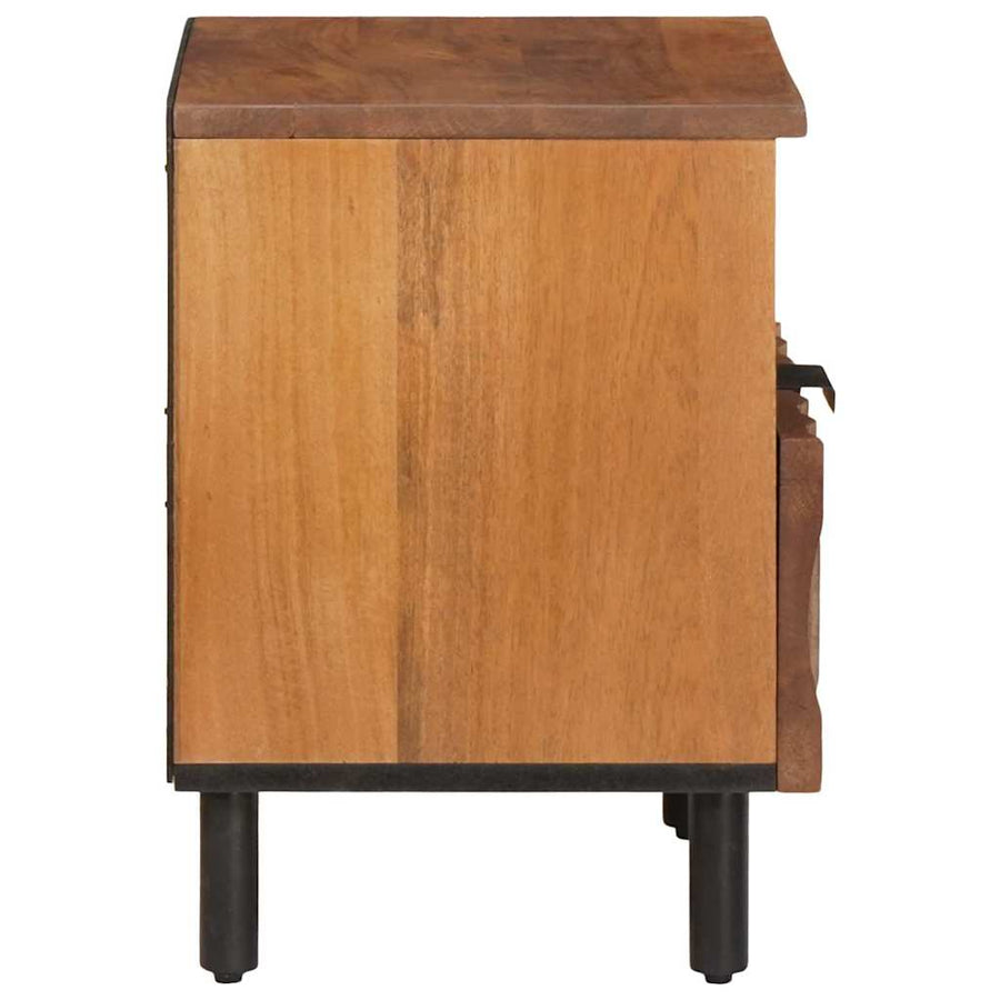 Nachtkastje 2 pcs Bruin 40 x 33 x 46 cm Massief Mango Hout