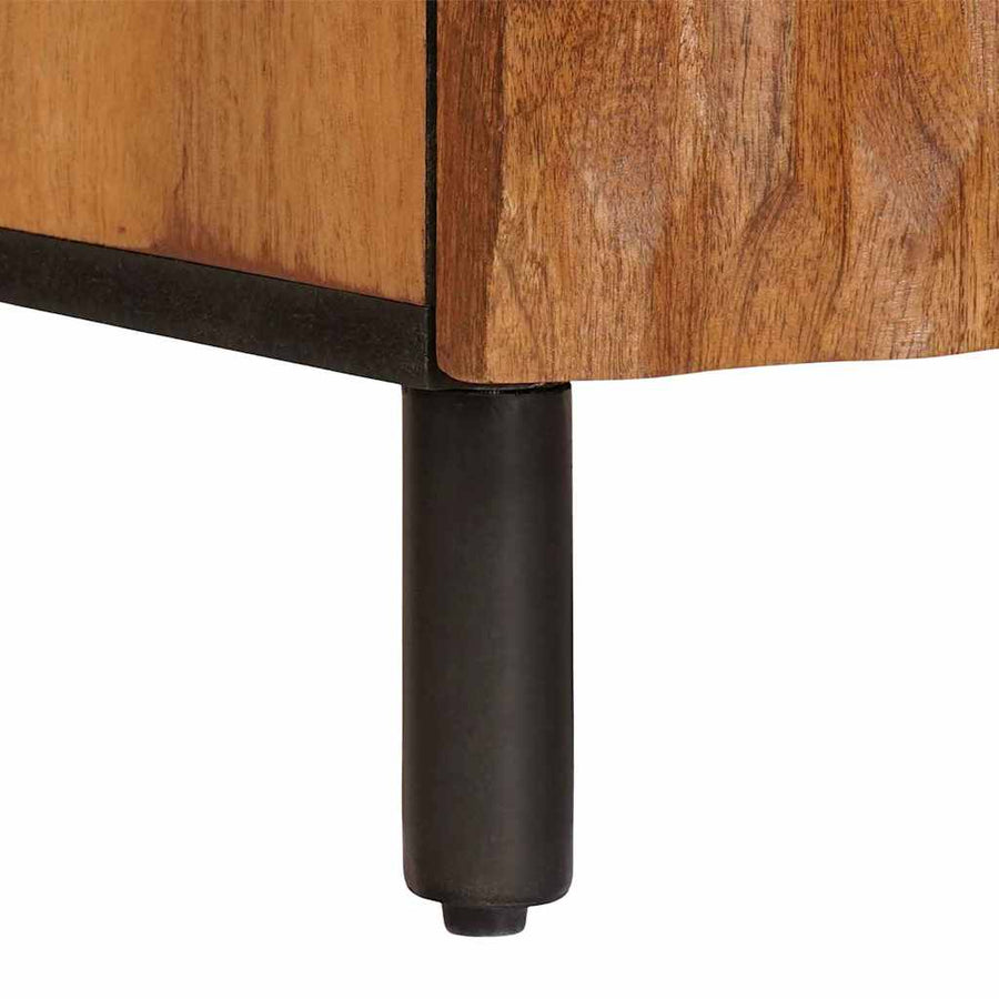 Nachtkastje met lade Bruin 50 x 33 x 60 cm Massief Mango Hout