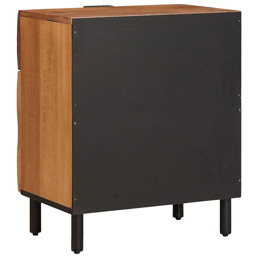 Nachtkastje met lade Bruin 50 x 33 x 60 cm Massief Mango Hout