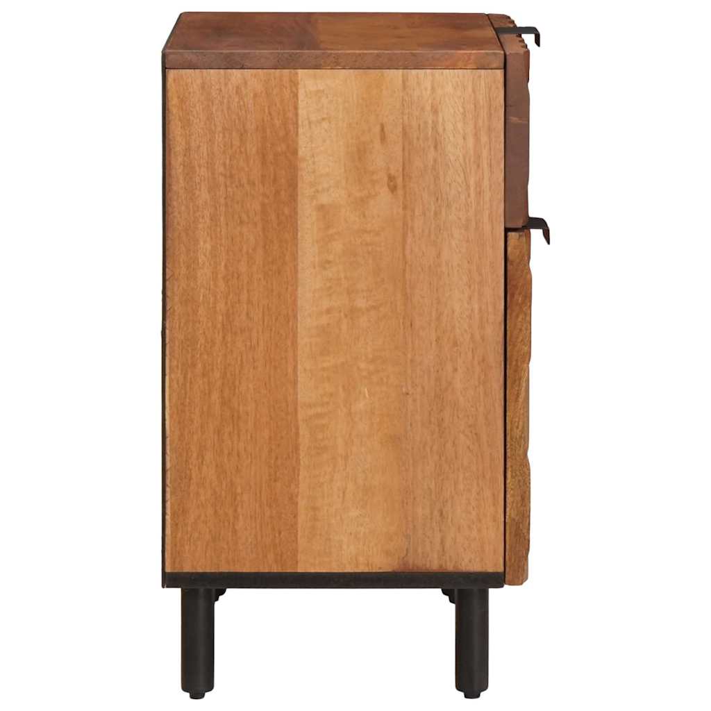 Nachtkastje met lade Bruin 50 x 33 x 60 cm Massief Mango Hout