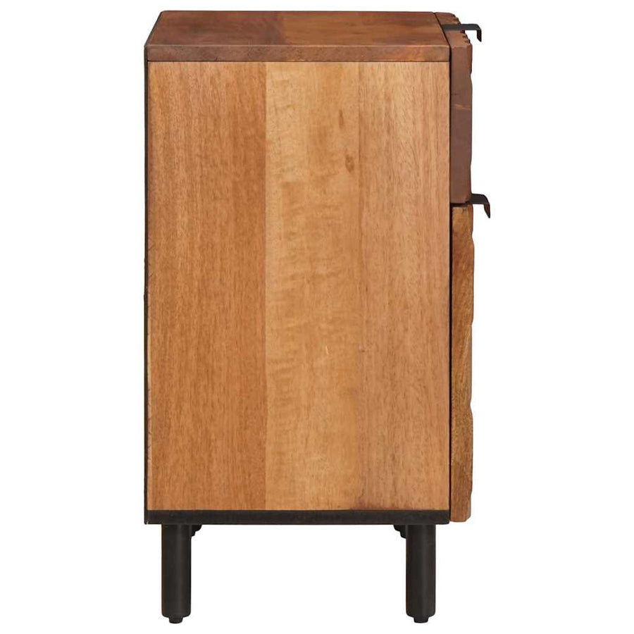 Nachtkastje met lade Bruin 50 x 33 x 60 cm Massief Mango Hout