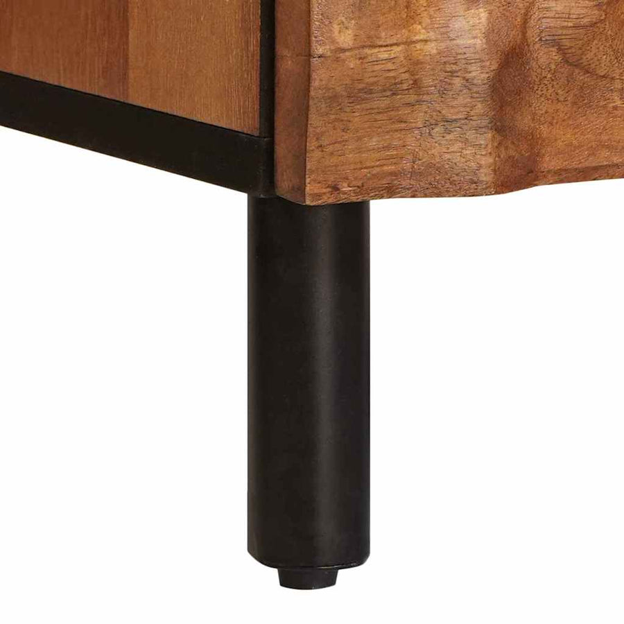 Nachtkastje met lade Bruin 50 x 33 x 60 cm Massief Mango Hout