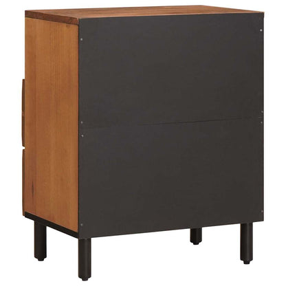 Nachtkastje met lade Bruin 50 x 33 x 60 cm Massief Mango Hout