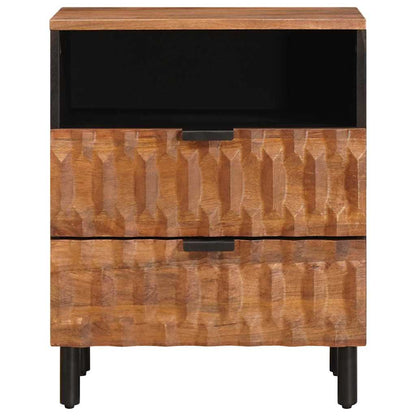Nachtkastje met lade Bruin 50 x 33 x 60 cm Massief Mango Hout