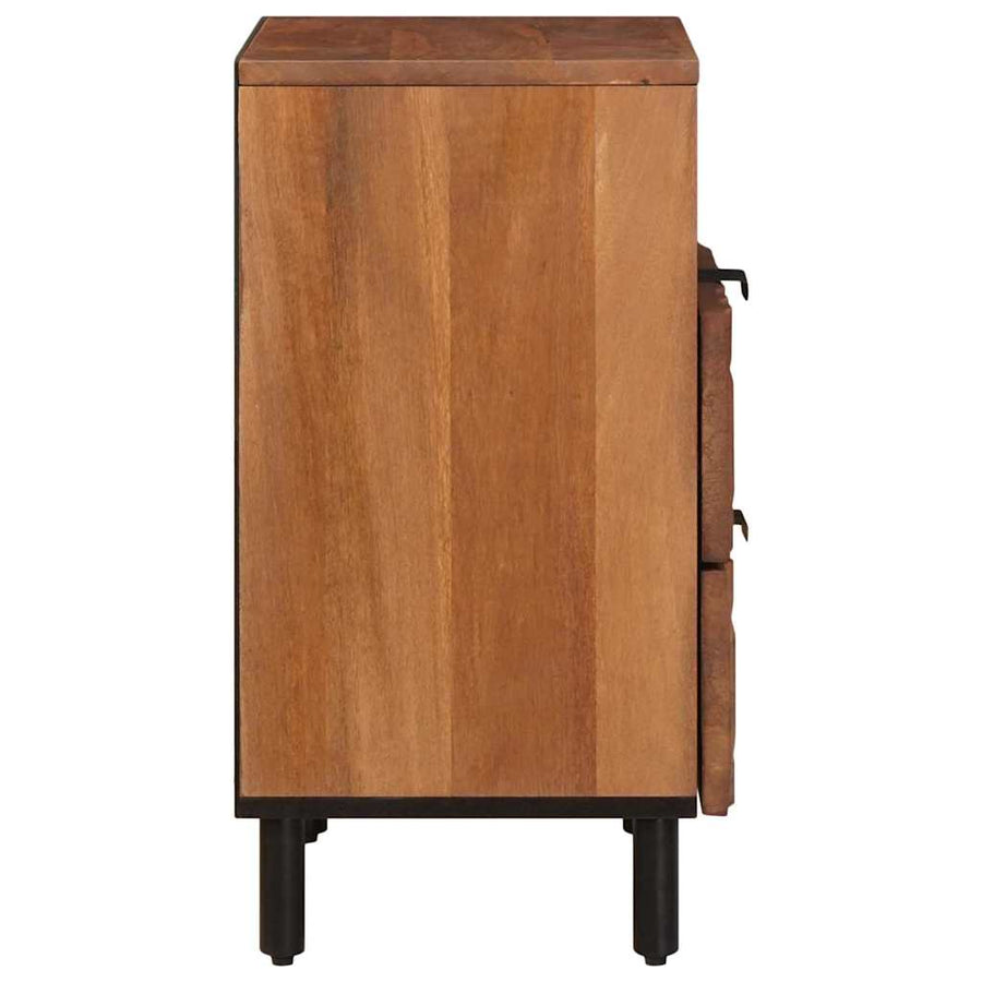 Nachtkastje met lade Bruin 50 x 33 x 60 cm Massief Mango Hout