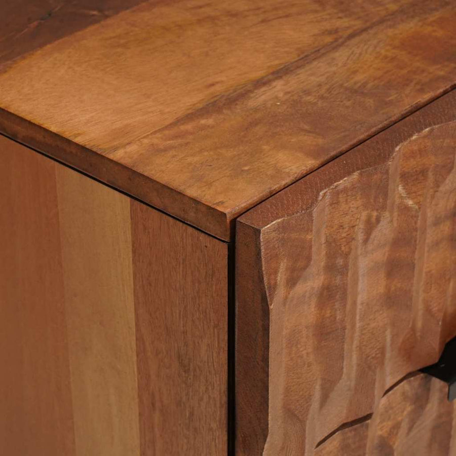 Nachtkastje met lade Bruin 50 x 33 x 60 cm Massief Mango Hout