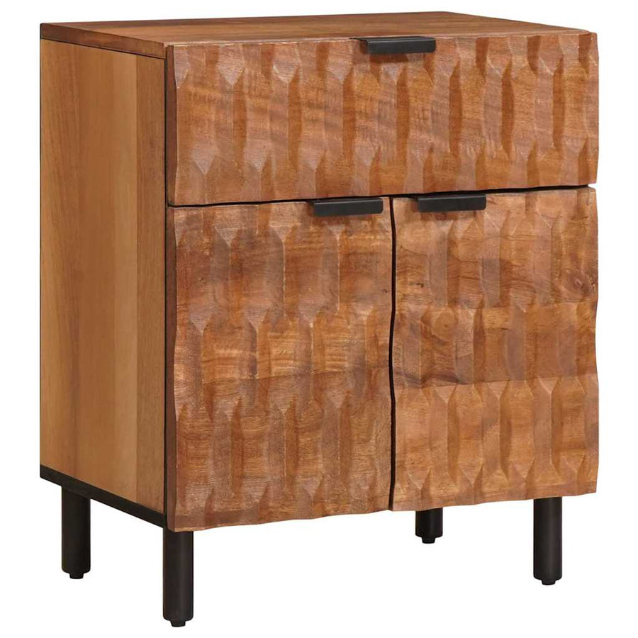 Nachtkastje met lade Bruin 50 x 33 x 60 cm Massief Mango Hout