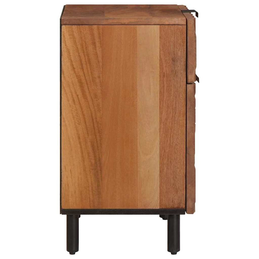 Nachtkastje met lade Bruin 50 x 33 x 60 cm Massief Mango Hout