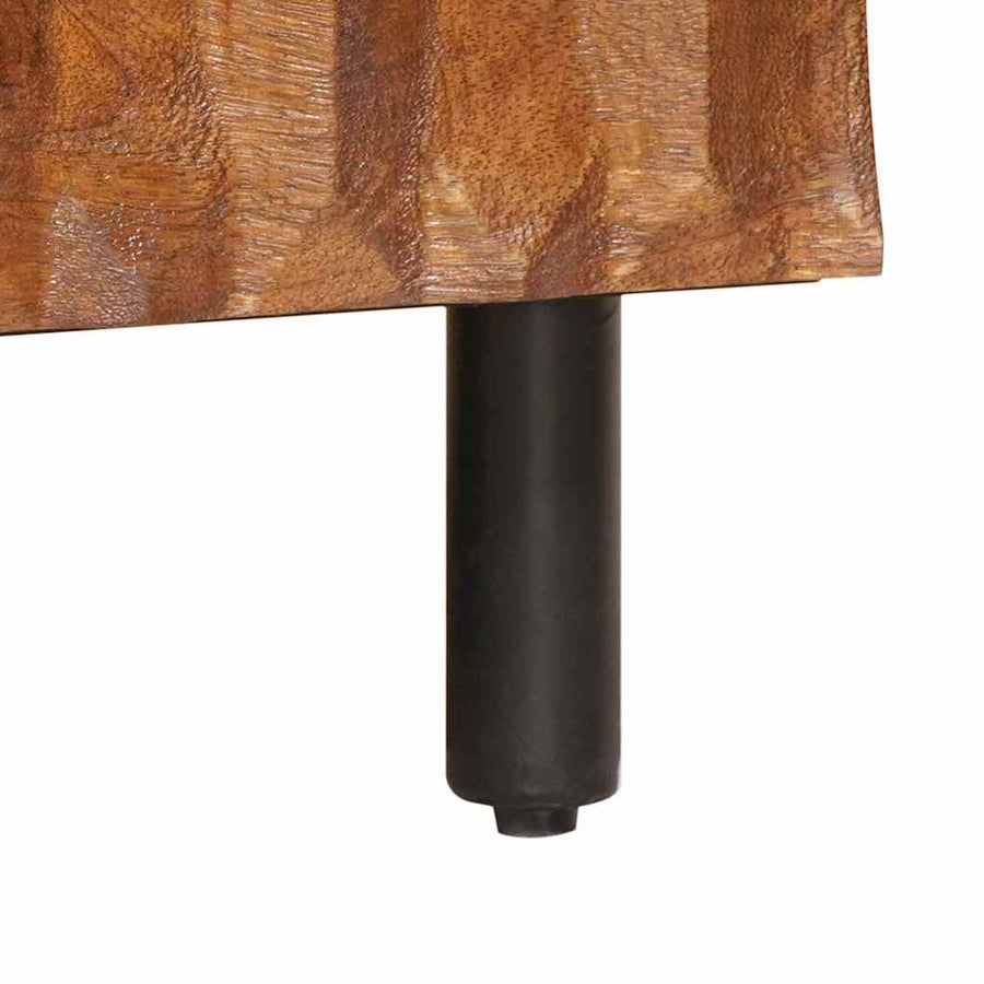 TV-kast met lade Acacia Bruine Afwerking 105 x 33,5 x 46 cm