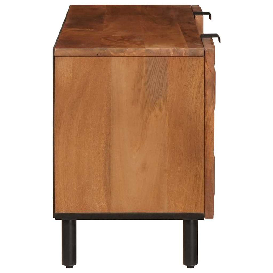 TV-kast met lade Acacia Bruine Afwerking 105 x 33,5 x 46 cm