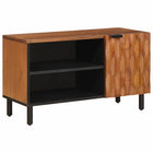 TV Cabinet with Storage Acacia Brown Finish 80 x 33 x 46 cm